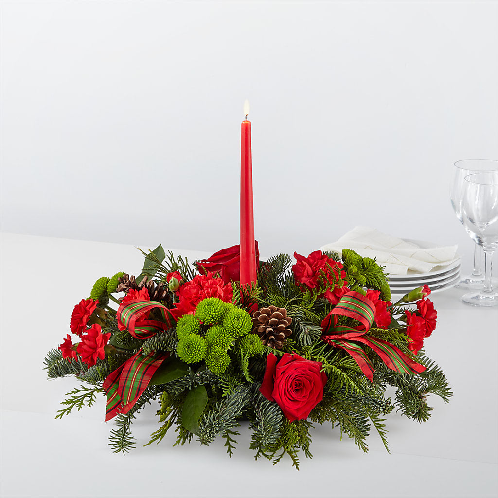 By the Candlelight Centerpiece – Greater Oklahoma City Flower Shop, Oklahoma City OK