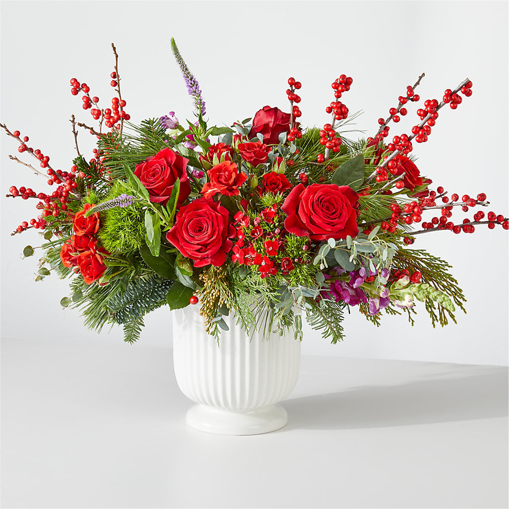 Big Red Bow Bouquet – Greater Oklahoma City Flower Shop, Oklahoma City OK