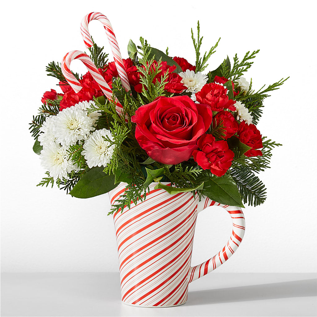Peppermint Swirl Mug – Greater Oklahoma City Flower Shop, Oklahoma City OK