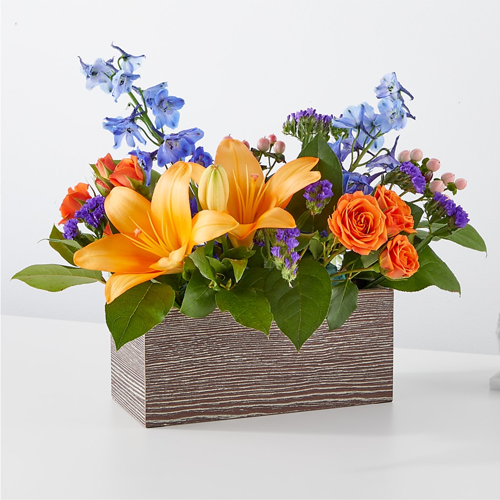 Radiant Citrus Box Bouquet – Greater Oklahoma City Flower Shop, Oklahoma City OK