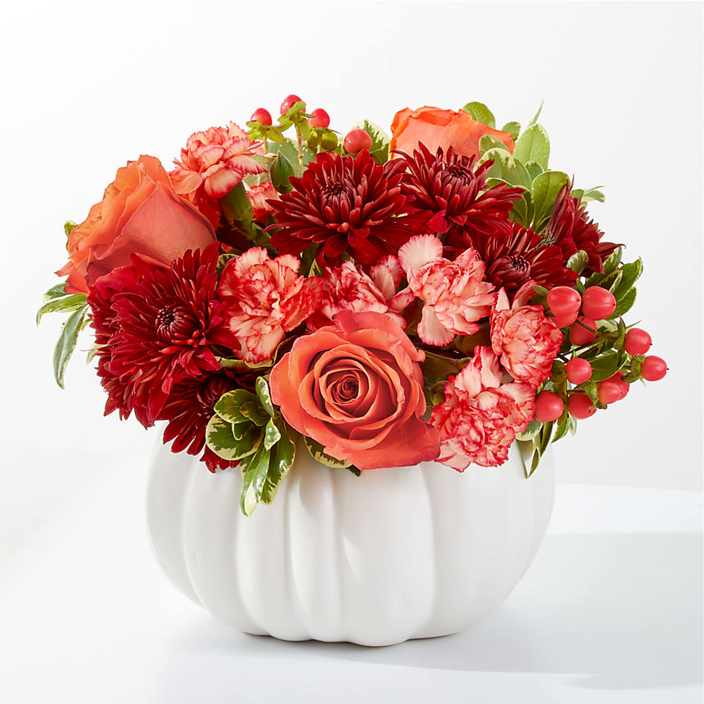 Autumn Air Pumpkin Bouquet – Greater Oklahoma City Flower Shop, Oklahoma City OK
