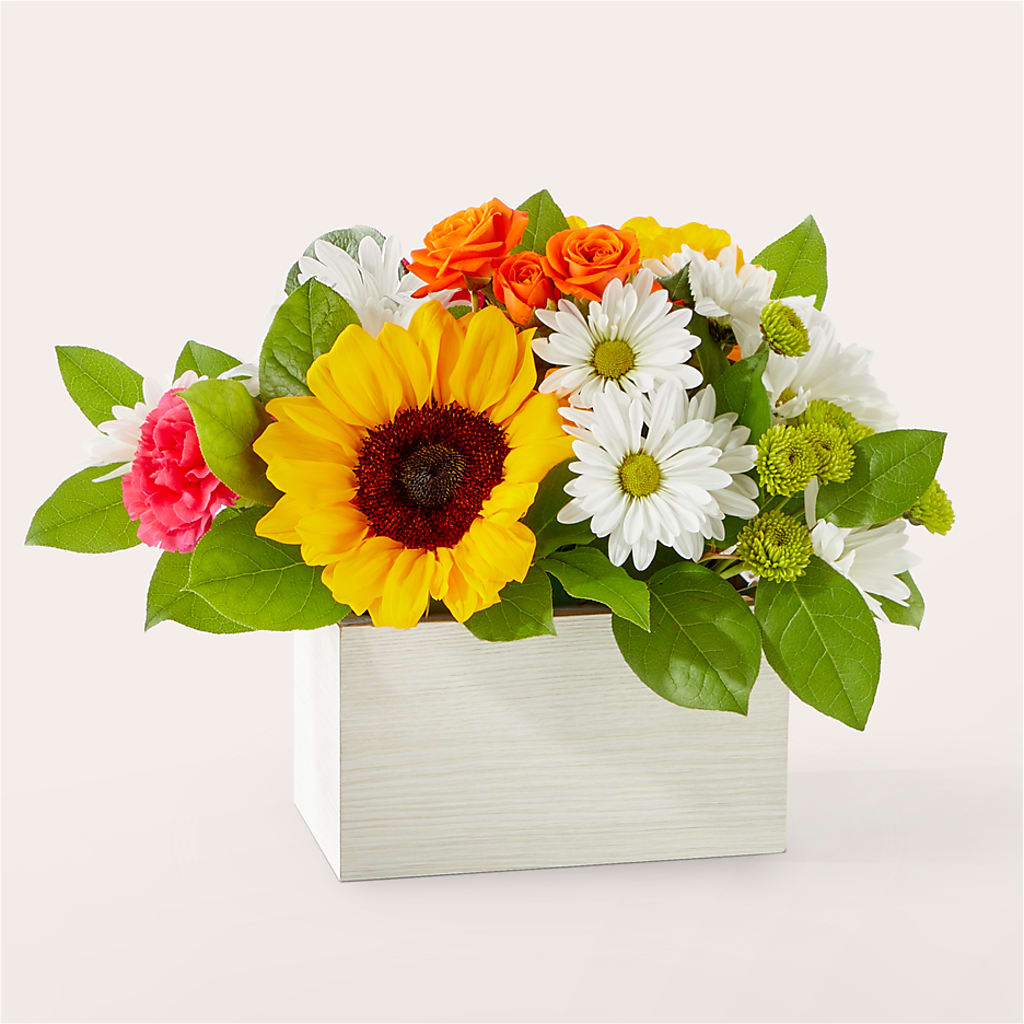 Sun-drenched Blooms Box Bouquet – Greater Oklahoma City Flower Shop, Oklahoma City OK