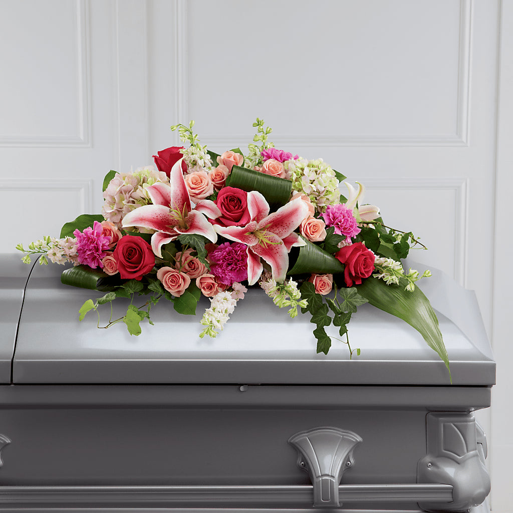 Splendid Grace Casket Spray – Greater Oklahoma City Flower Shop, Oklahoma City OK