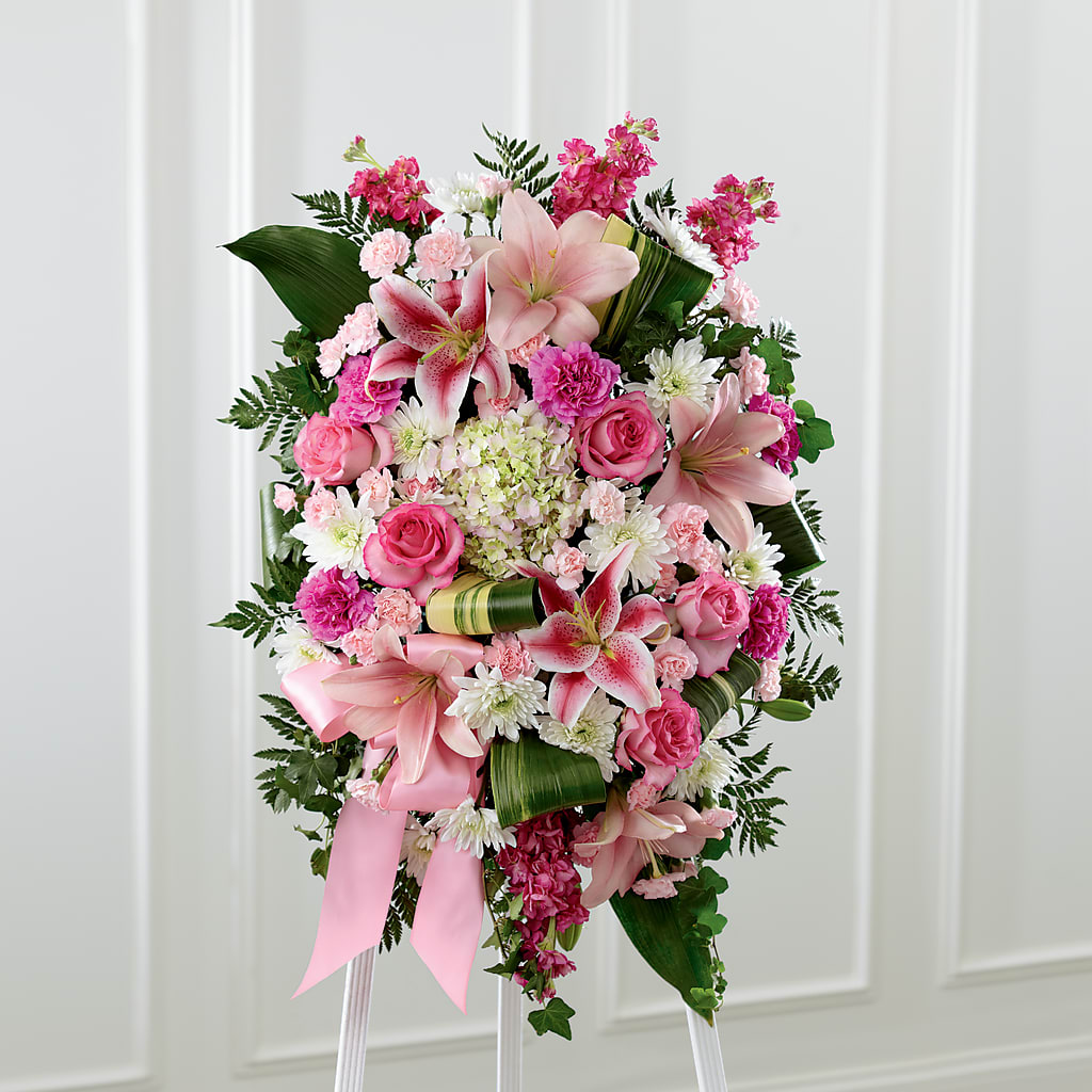 Comforting Standing Spray – Greater Oklahoma City Flower Shop, Oklahoma City OK