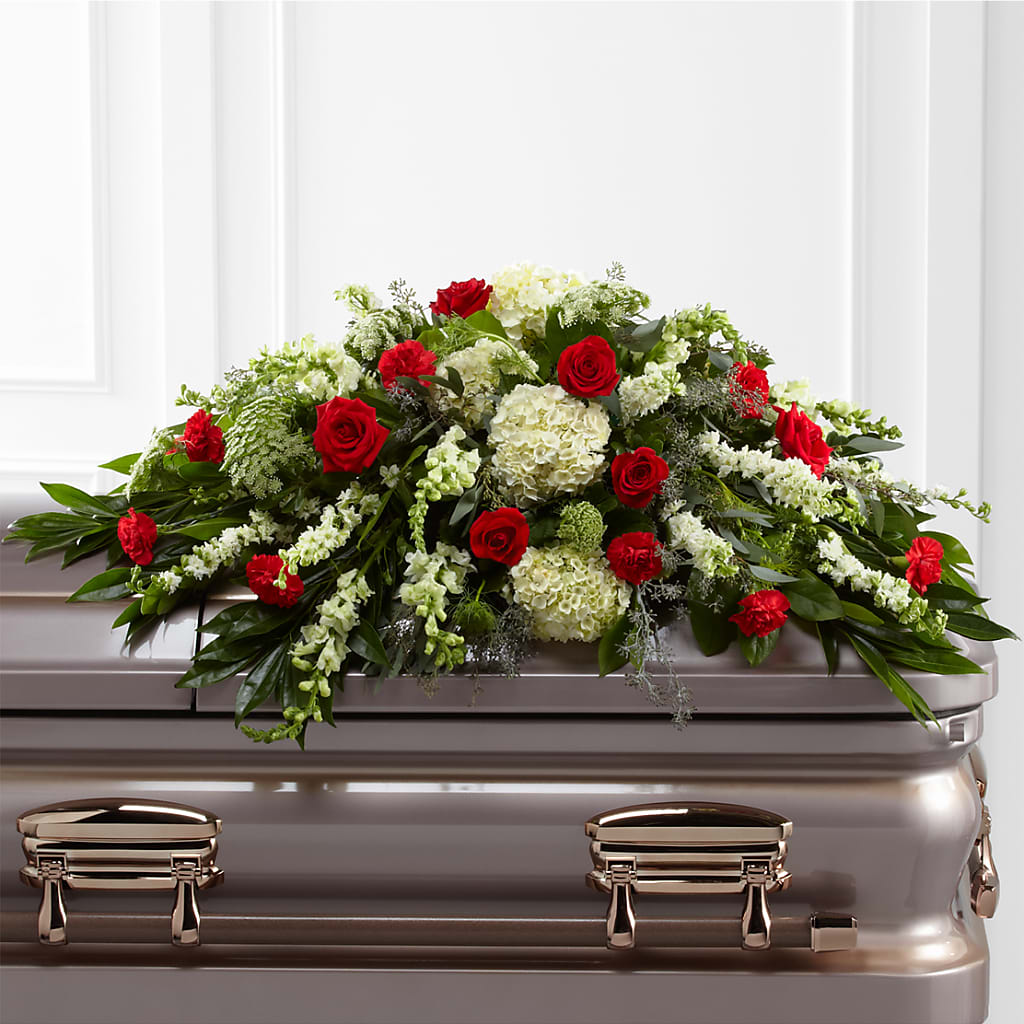 Sincerity Casket Spray – Greater Oklahoma City Flower Shop, Oklahoma City OK