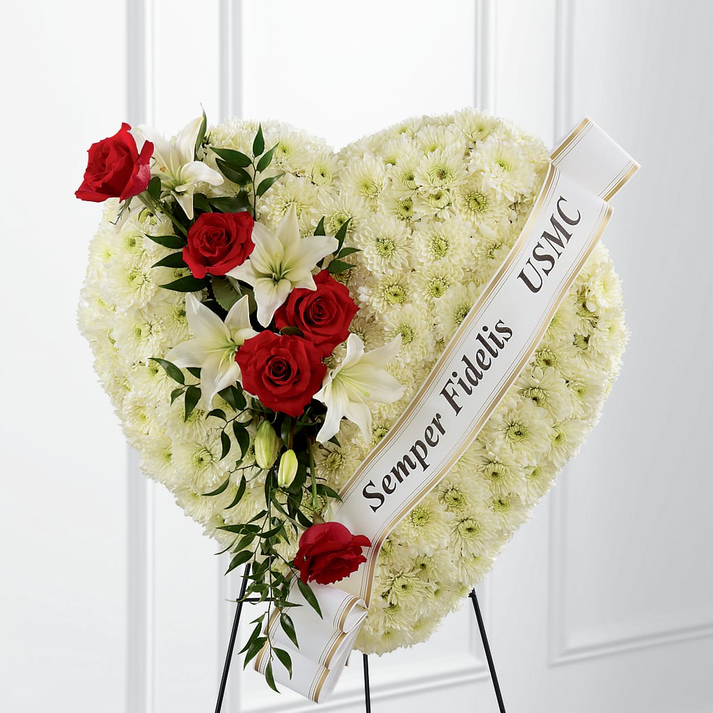 Heartfelt Hero Standing Heart – Greater Oklahoma City Flower Shop, Oklahoma City OK