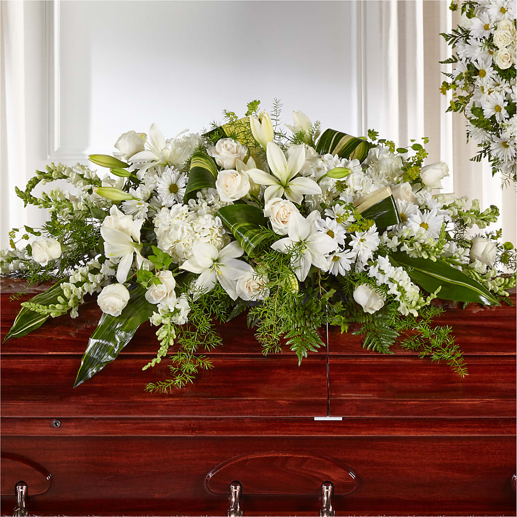 Abundance Casket Spray – Greater Oklahoma City Flower Shop, Oklahoma City OK