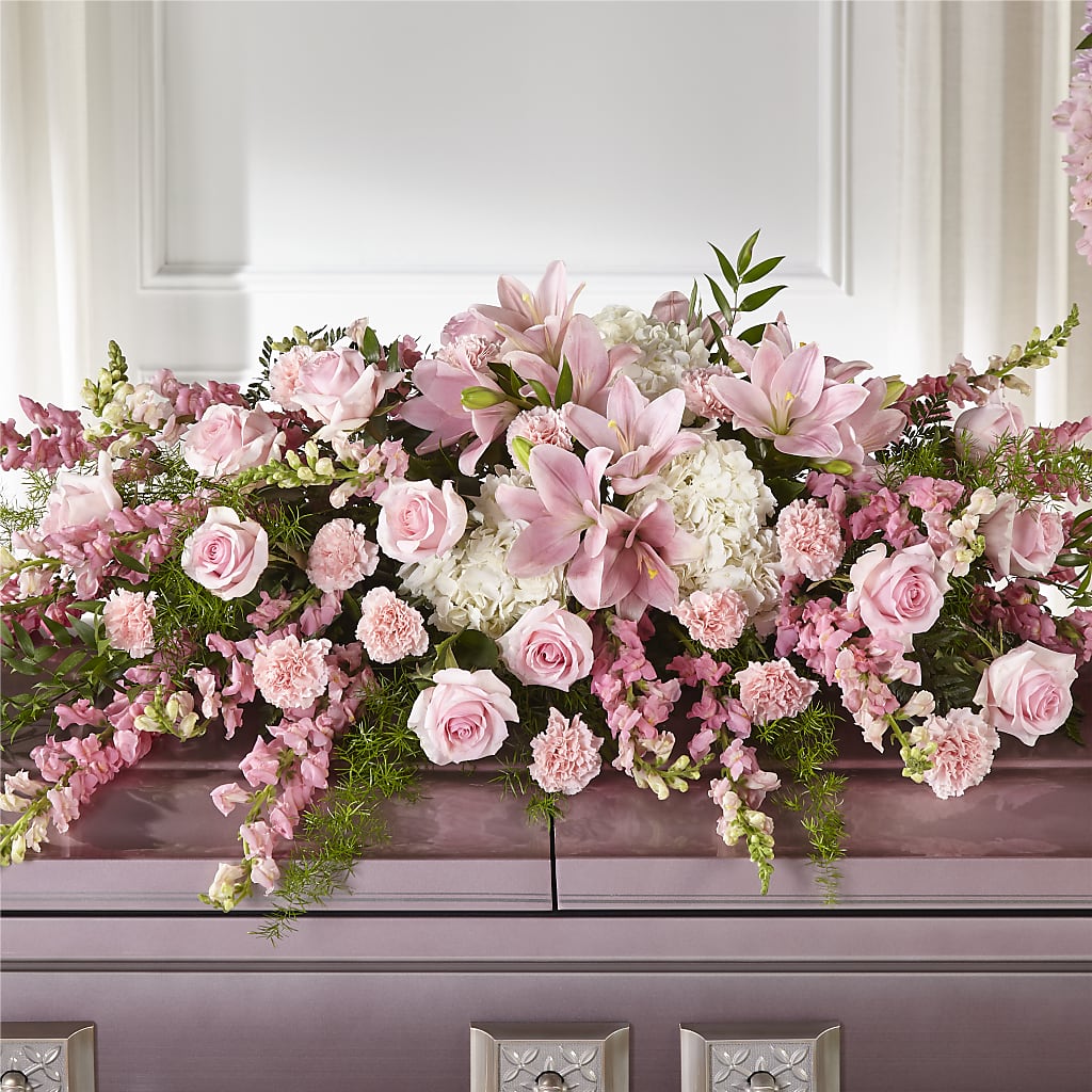 Life & Remembrance Casket Spray – Greater Oklahoma City Flower Shop, Oklahoma City OK