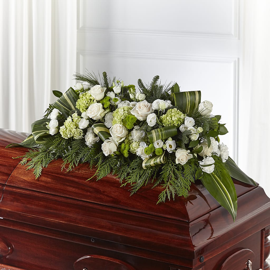 Hopeful Gesture Casket Spray – Greater Oklahoma City Flower Shop, Oklahoma City OK