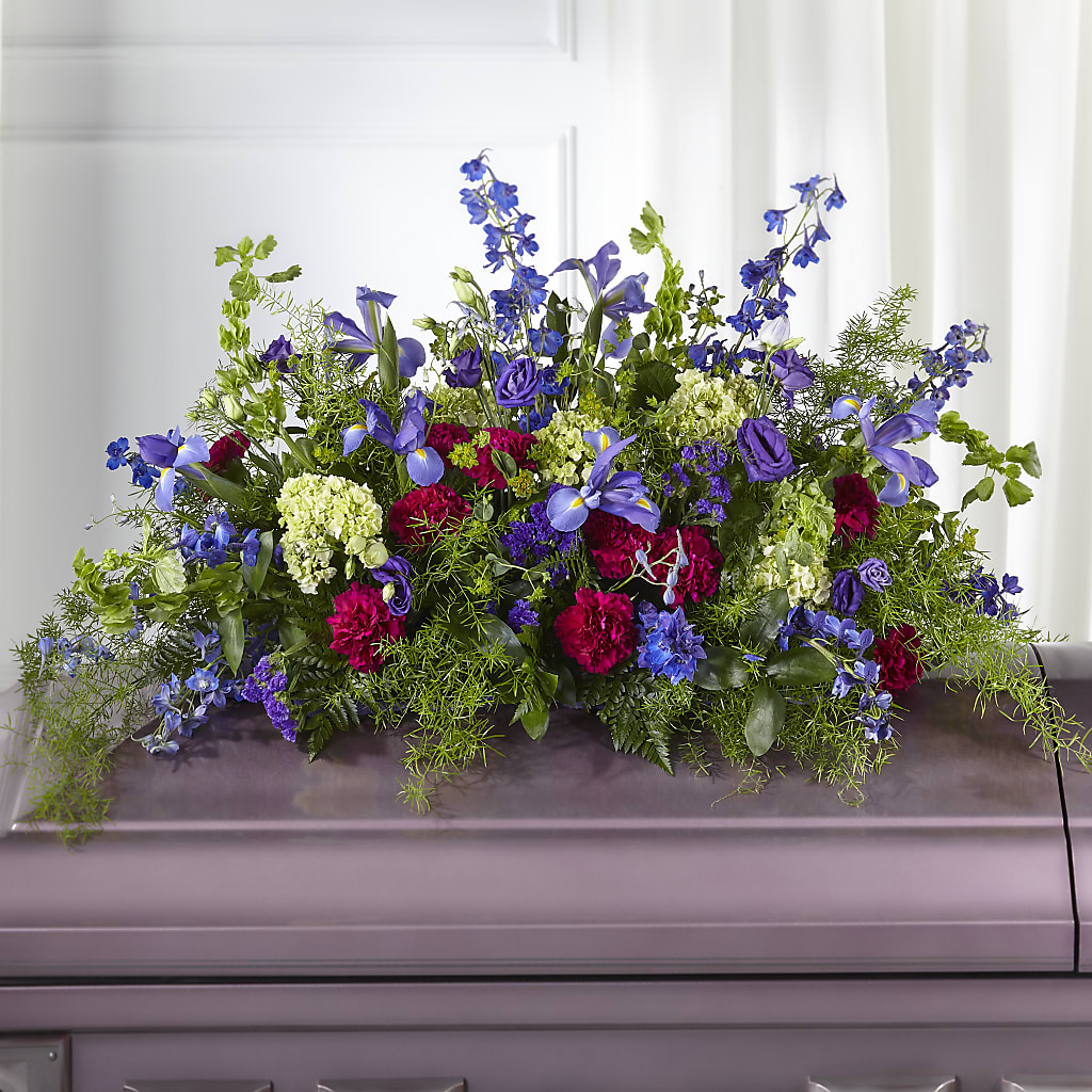 Always Treasured Casket Spray – Greater Oklahoma City Flower Shop, Oklahoma City OK