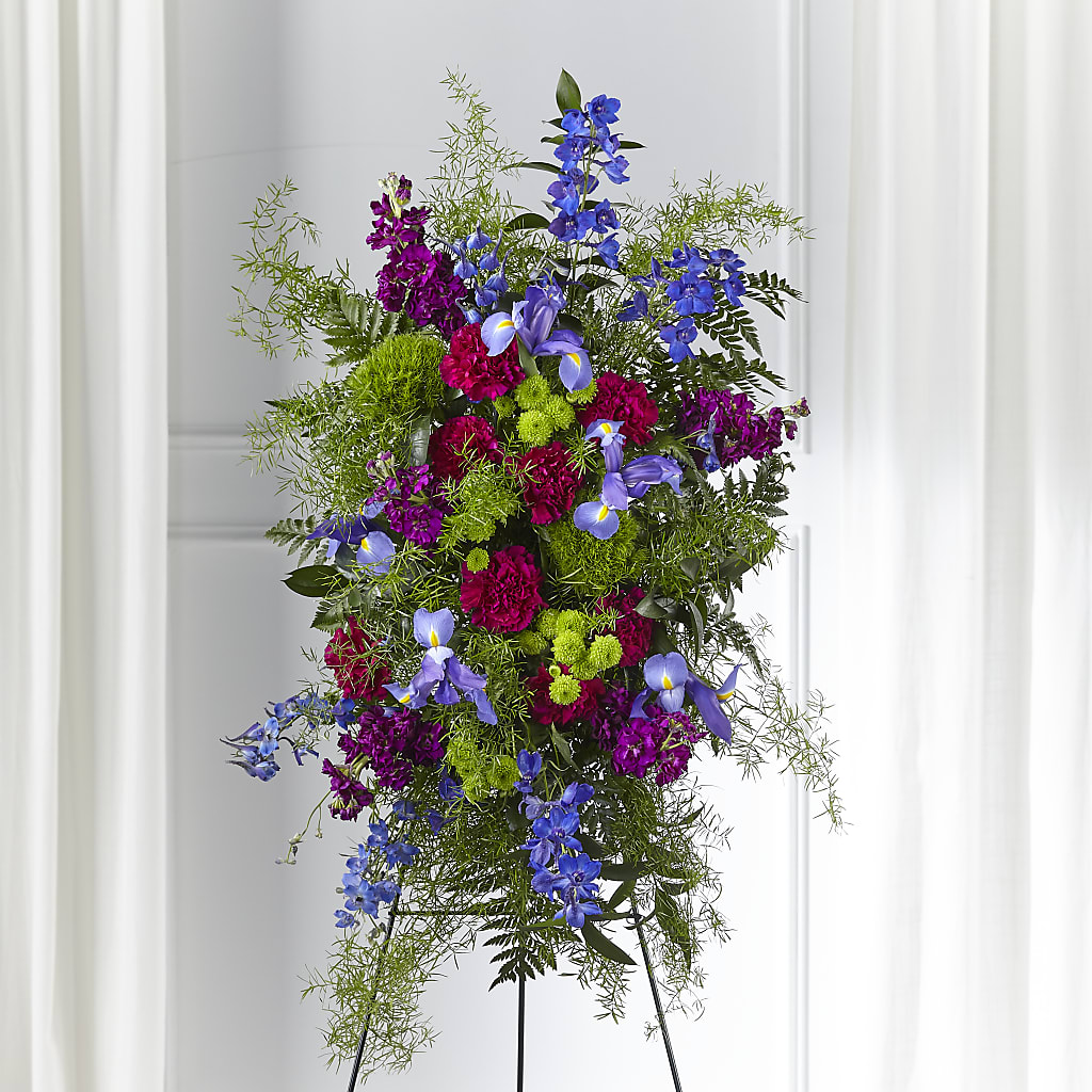 Heavenly Skies Standing Spray – Greater Oklahoma City Flower Shop, Oklahoma City OK