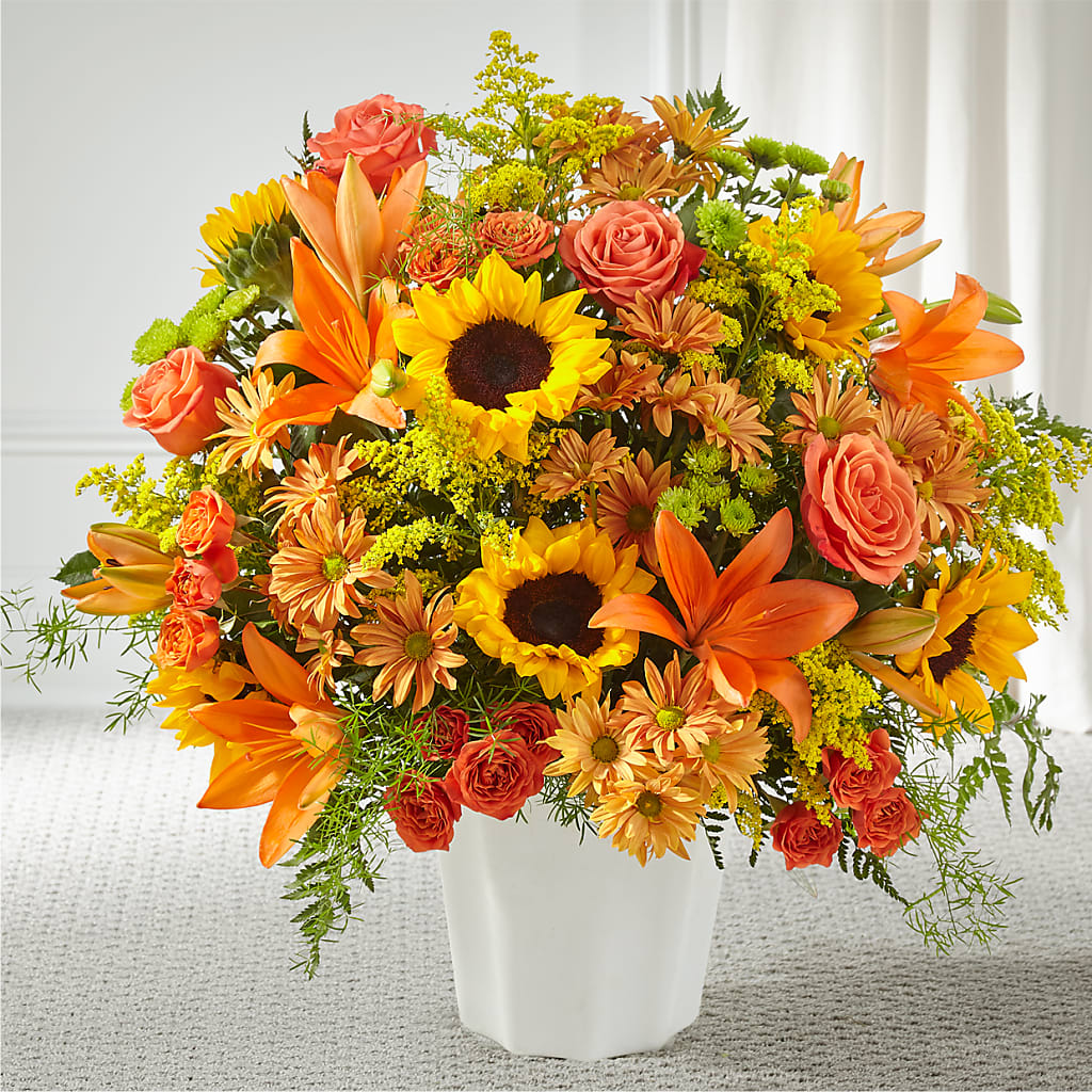 Harvest Thoughts Floor Basket – Greater Oklahoma City Flower Shop, Oklahoma City OK