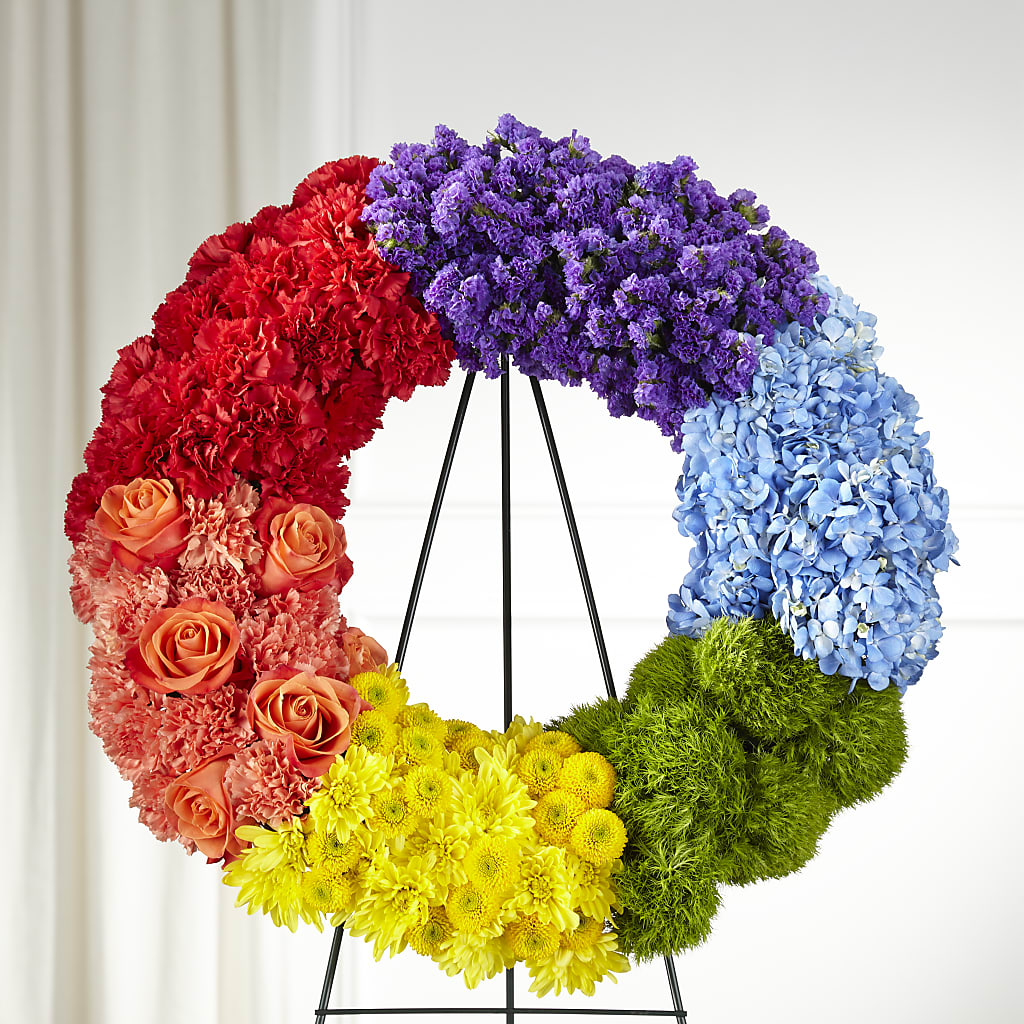Circle of Love Wreath – Greater Oklahoma City Flower Shop, Oklahoma City OK