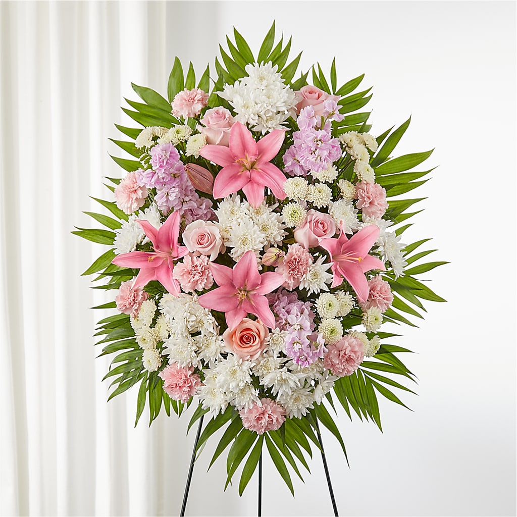 Offering Solace Standing Spray – Greater Oklahoma City Flower Shop, Oklahoma City OK
