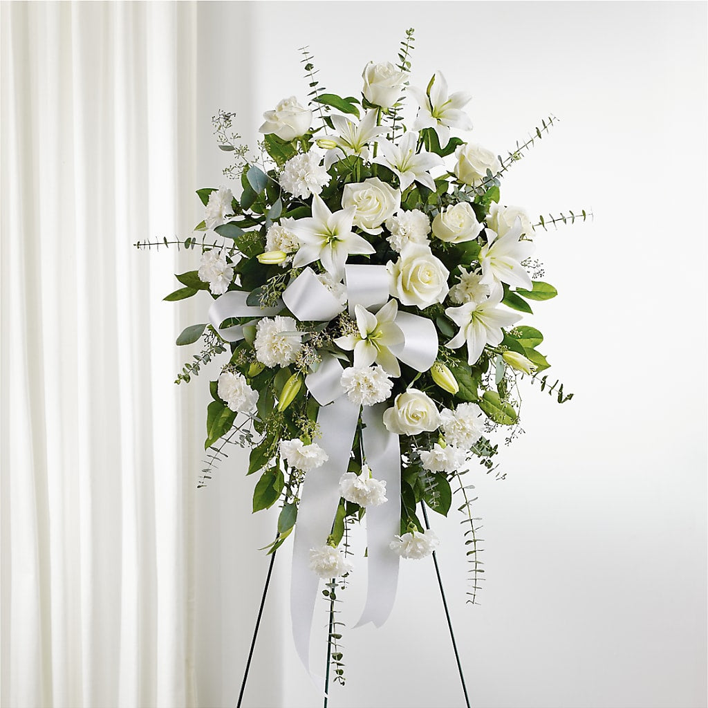 With Care Standing Spray – Greater Oklahoma City Flower Shop, Oklahoma City OK