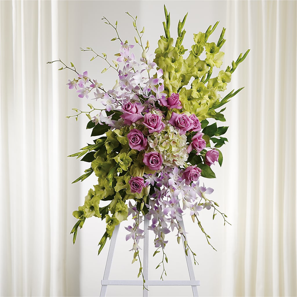 Lasting Legacy Standing Spray – Greater Oklahoma City Flower Shop, Oklahoma City OK