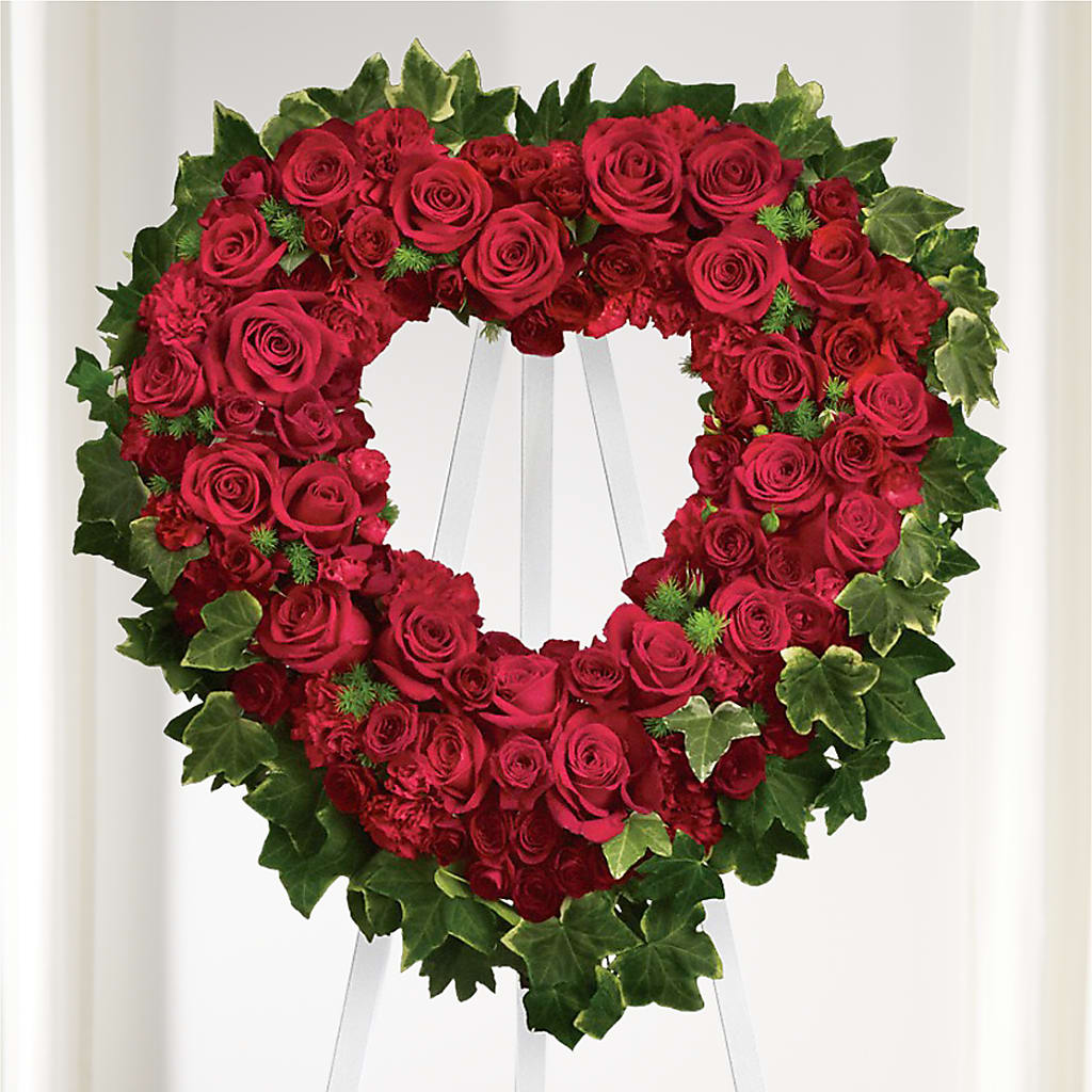 Wholehearted Standing Spray – Greater Oklahoma City Flower Shop, Oklahoma City OK