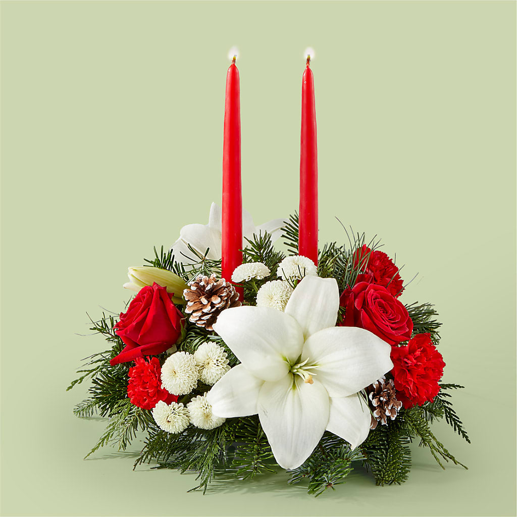 Seasonal Festivities Centerpiece – Greater Oklahoma City Flower Shop, Oklahoma City OK
