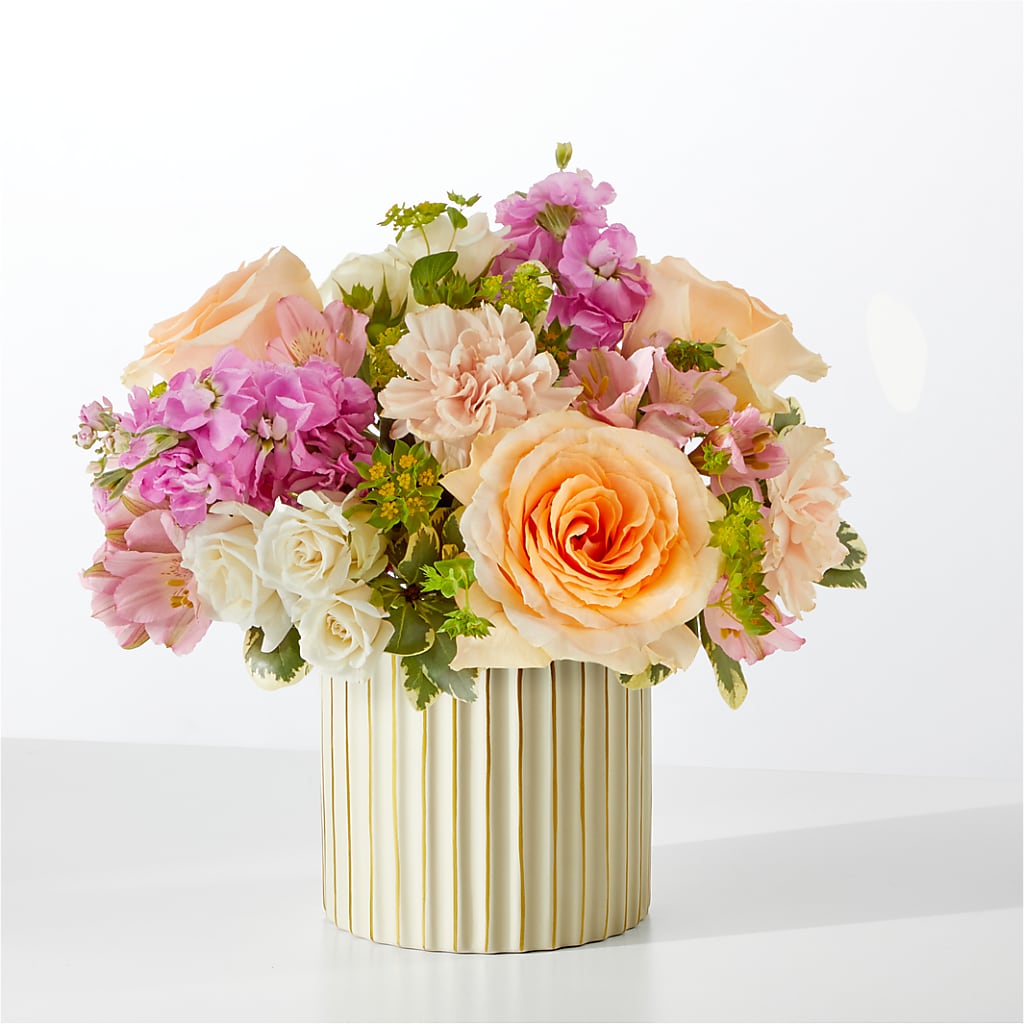 Paradise Bouquet with Ivory Vase – Greater Oklahoma City Flower Shop, Oklahoma City OK