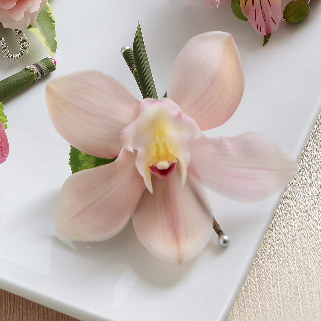 Pink Cymbidium Boutonniere – Greater Oklahoma City Flower Shop, Oklahoma City OK