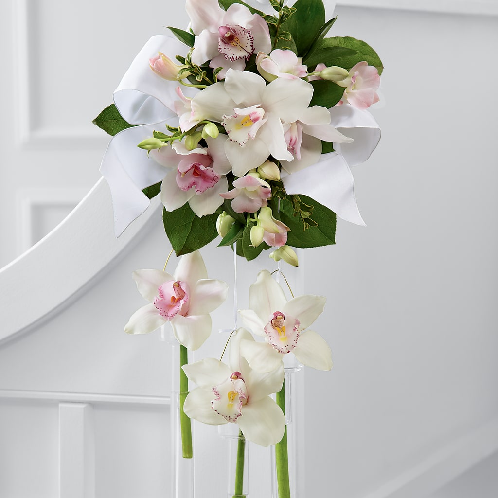 Perfect Entrance Pew Arrangement – Greater Oklahoma City Flower Shop, Oklahoma City OK