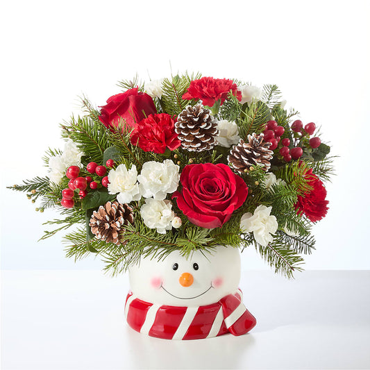 Jolly Snowman Bouquet –  Greater Oklahoma City Flower Shop, Oklahoma City OK