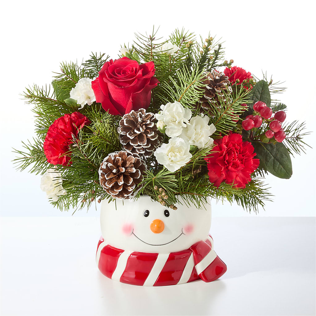 Jolly Snowman Bouquet –  Greater Oklahoma City Flower Shop, Oklahoma City OK