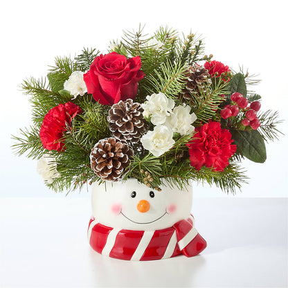 Jolly Snowman Bouquet –  Greater Oklahoma City Flower Shop, Oklahoma City OK
