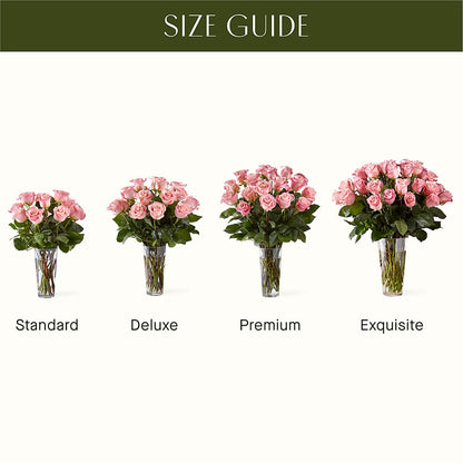 Long Stem Pink Rose Bouquet –  Greater Oklahoma City Flower Shop, Oklahoma City OK