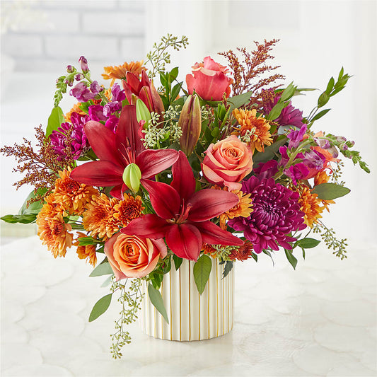 Burgundy Landscape Bouquet –  Greater Oklahoma City Flower Shop, Oklahoma City OK