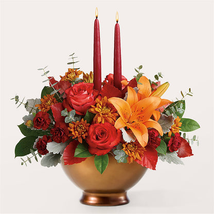 Fruits of Fall Centerpiece –  Greater Oklahoma City Flower Shop, Oklahoma City OK