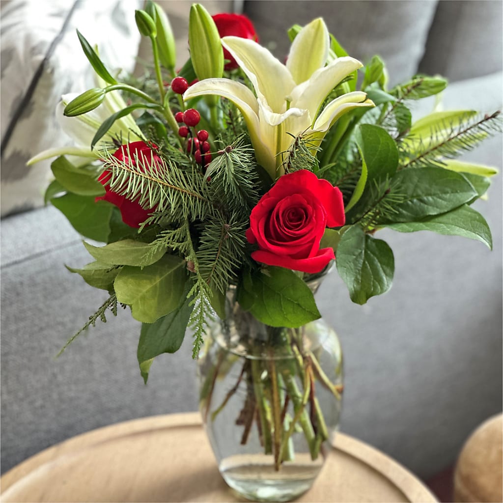 Sparkling Snowflakes Bouquet –  Greater Oklahoma City Flower Shop, Oklahoma City OK
