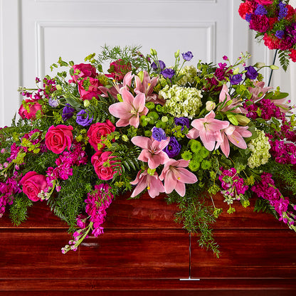 Radiant Tribute Casket Spray –  Greater Oklahoma City Flower Shop, Oklahoma City OK