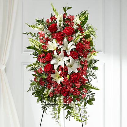 Everlasting Memory Standing Spray –  Greater Oklahoma City Flower Shop, Oklahoma City OK