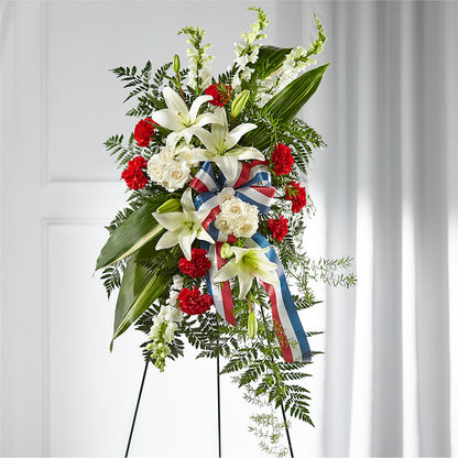 Stars of Life Standing Spray –  Greater Oklahoma City Flower Shop, Oklahoma City OK