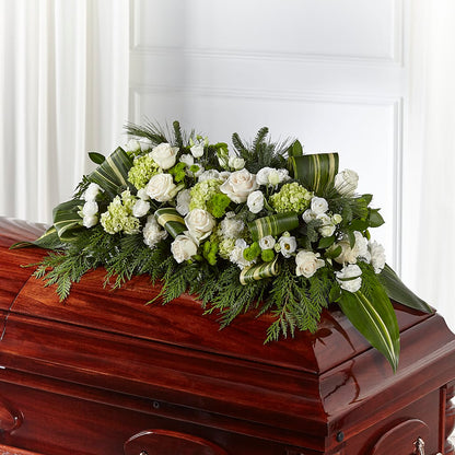 Hopeful Gesture Casket Spray –  Greater Oklahoma City Flower Shop, Oklahoma City OK
