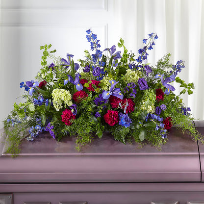 Always Treasured Casket Spray –  Greater Oklahoma City Flower Shop, Oklahoma City OK