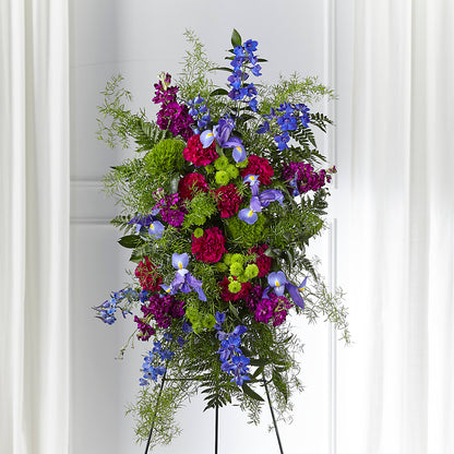Heavenly Skies Standing Spray –  Greater Oklahoma City Flower Shop, Oklahoma City OK
