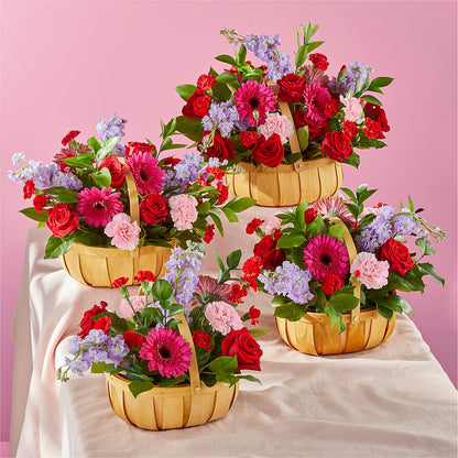 Pink Picnic Basket –  Greater Oklahoma City Flower Shop, Oklahoma City OK