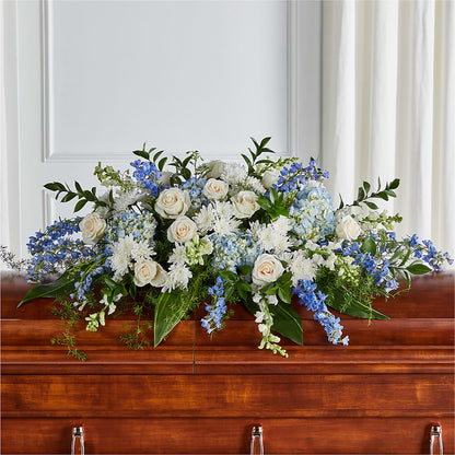 Timeless Essence Casket Spray –  Greater Oklahoma City Flower Shop, Oklahoma City OK