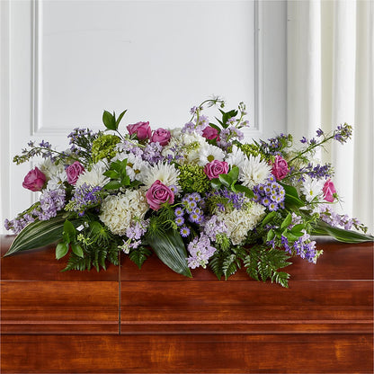 Meadows of Serenity Casket Spray –  Greater Oklahoma City Flower Shop, Oklahoma City OK