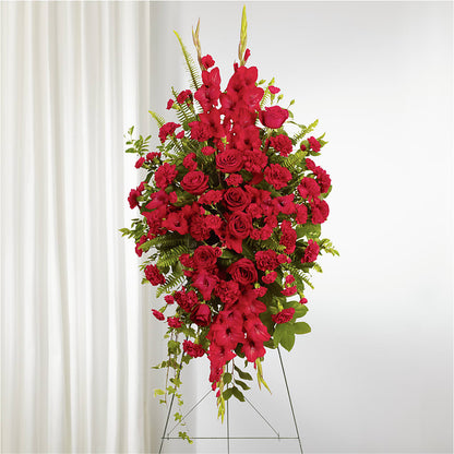 From the Heart Standing Spray –  Greater Oklahoma City Flower Shop, Oklahoma City OK