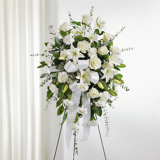 With Care Standing Spray –  Greater Oklahoma City Flower Shop, Oklahoma City OK