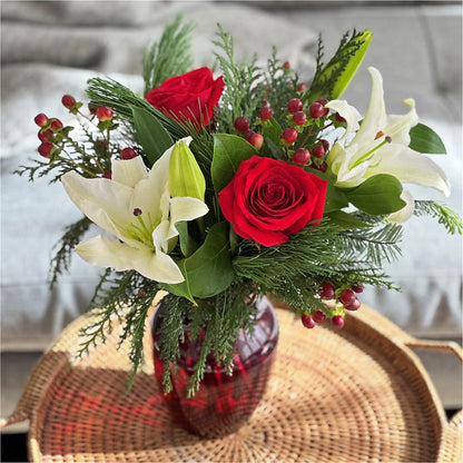 Evergreen Delight Bouquet –  Greater Oklahoma City Flower Shop, Oklahoma City OK