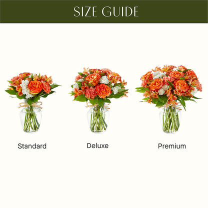 Apricot Glow Bouquet –  Greater Oklahoma City Flower Shop, Oklahoma City OK