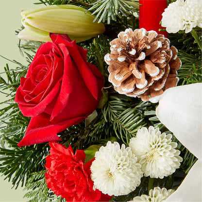 Seasonal Festivities Centerpiece –  Greater Oklahoma City Flower Shop, Oklahoma City OK