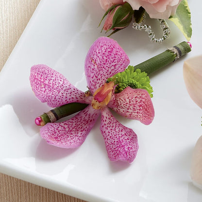 Pink Mokara Boutonniere –  Greater Oklahoma City Flower Shop, Oklahoma City OK