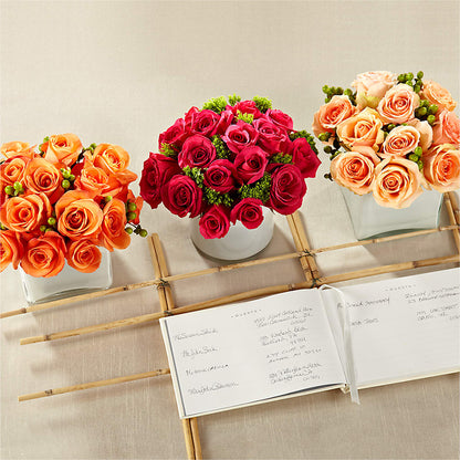 Dawn Rose Centerpiece –  Greater Oklahoma City Flower Shop, Oklahoma City OK