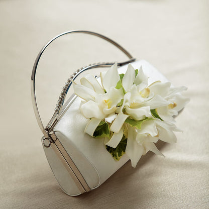 White Purse Decor –  Greater Oklahoma City Flower Shop, Oklahoma City OK